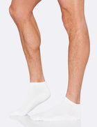 Boody Men's Cushioned Sport Ankle Socks, white