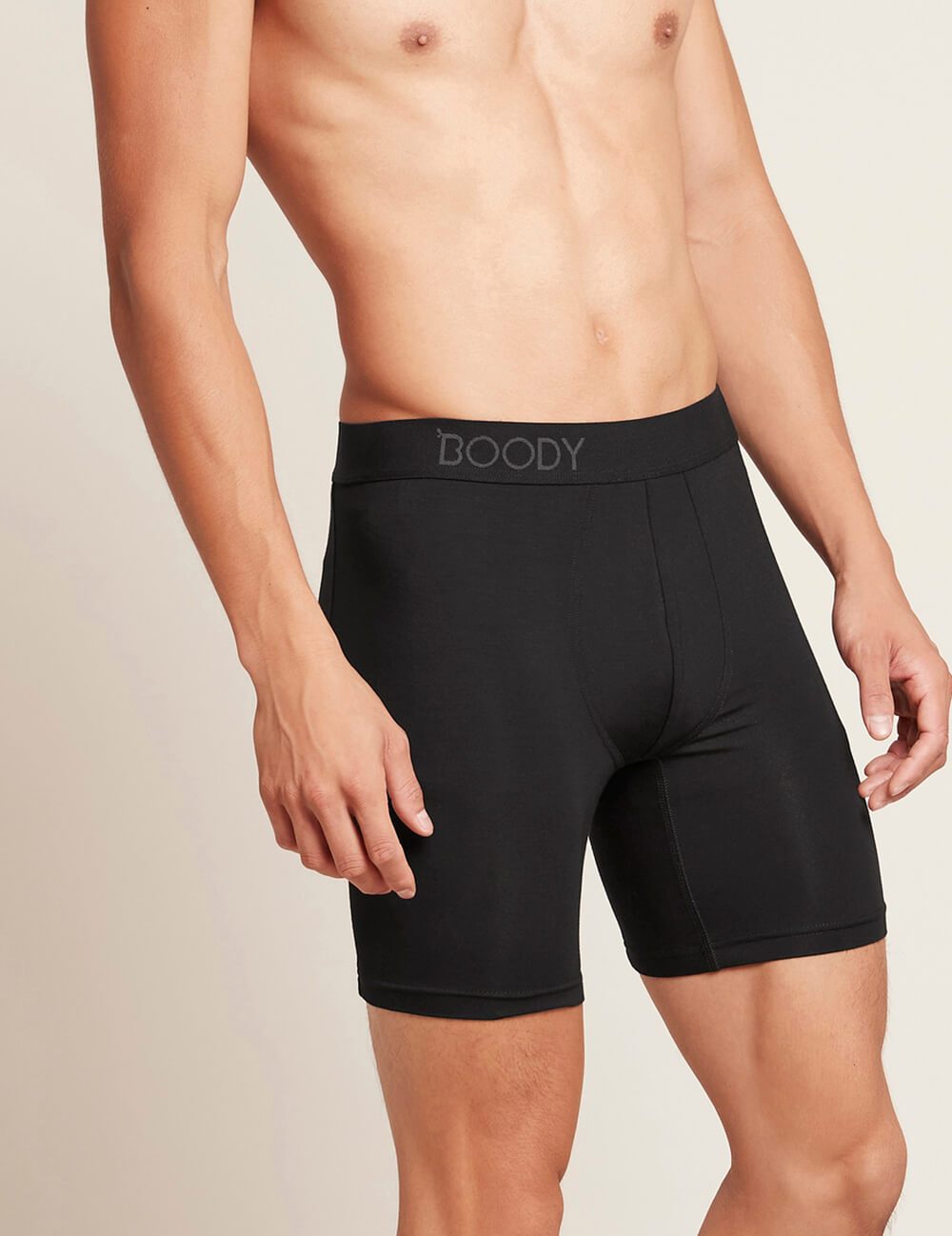 Boody Men's Everyday Long Boxers, black