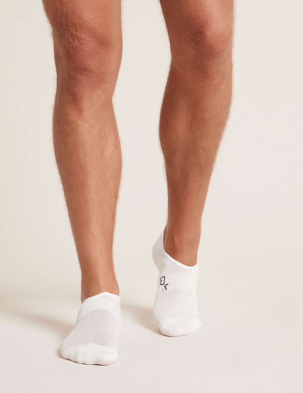 Boody Men's Invisible Active Socks- White