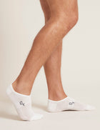 Boody Men's Invisible Active Socks- White