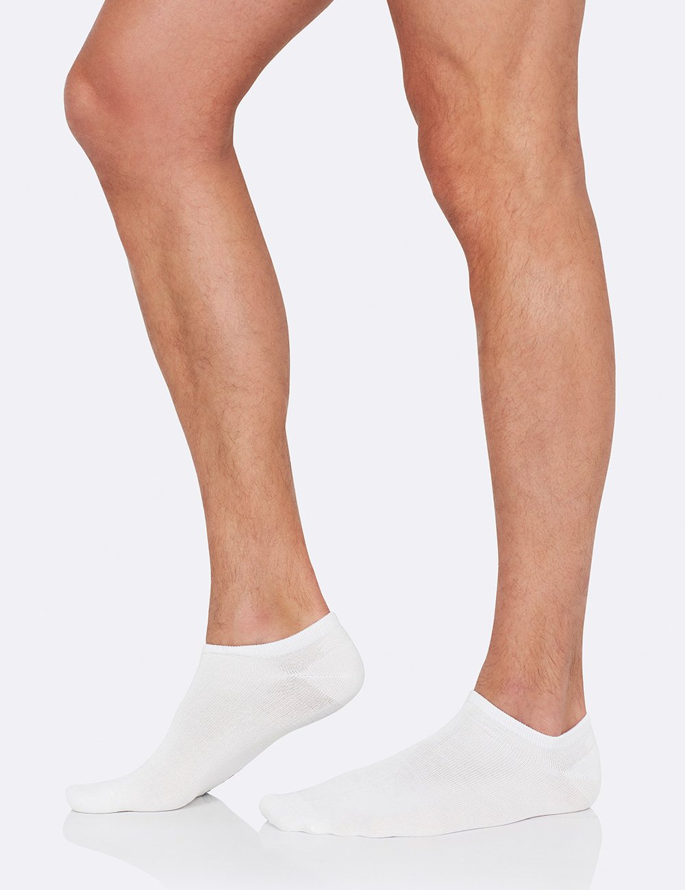 Boody Men's Low Cut Sneaker Sock, white