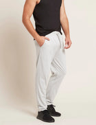 Boody Men's Weekend Sweatpants, grey marl