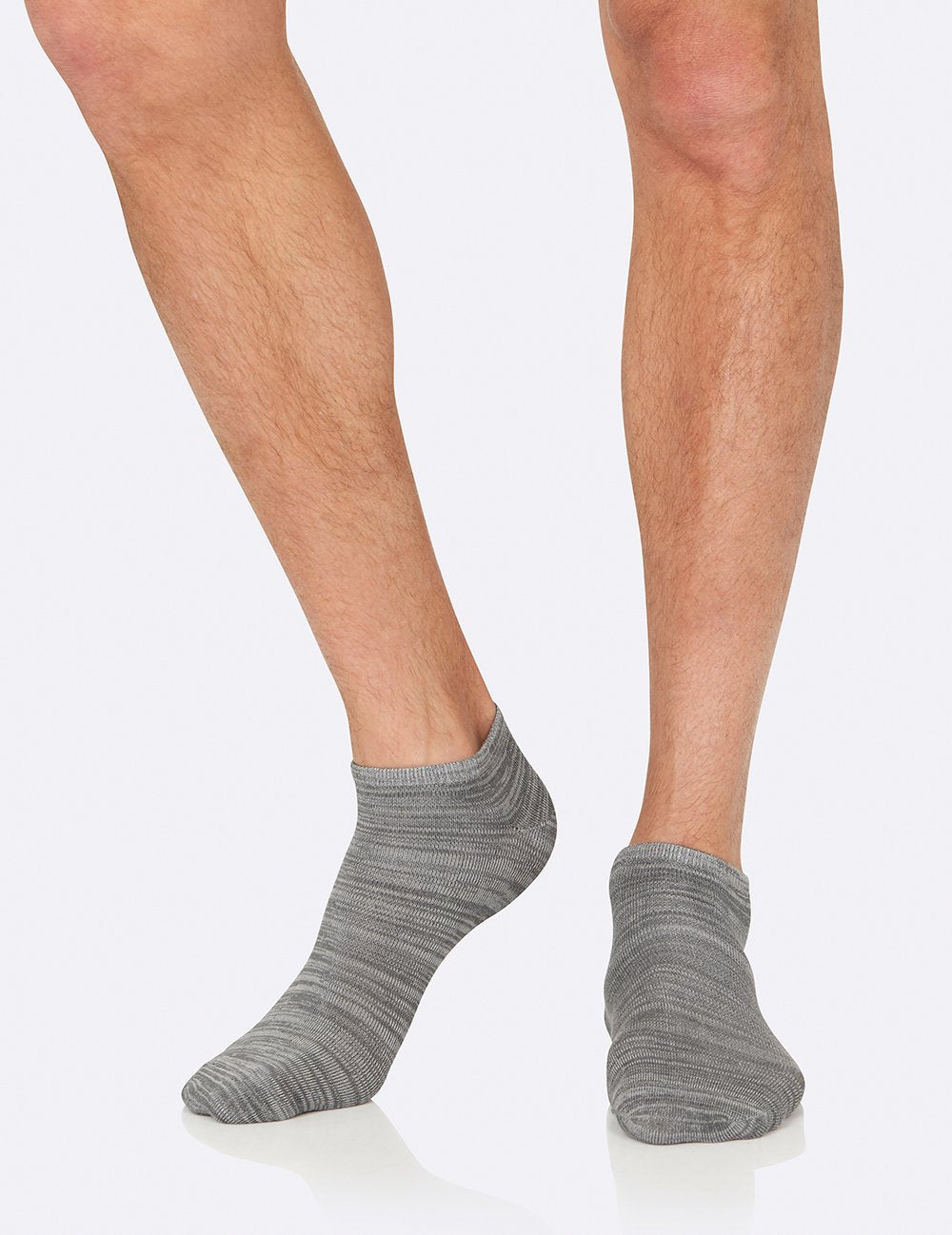 Boody Men's Low Cut Sneaker Sock, gray space dye