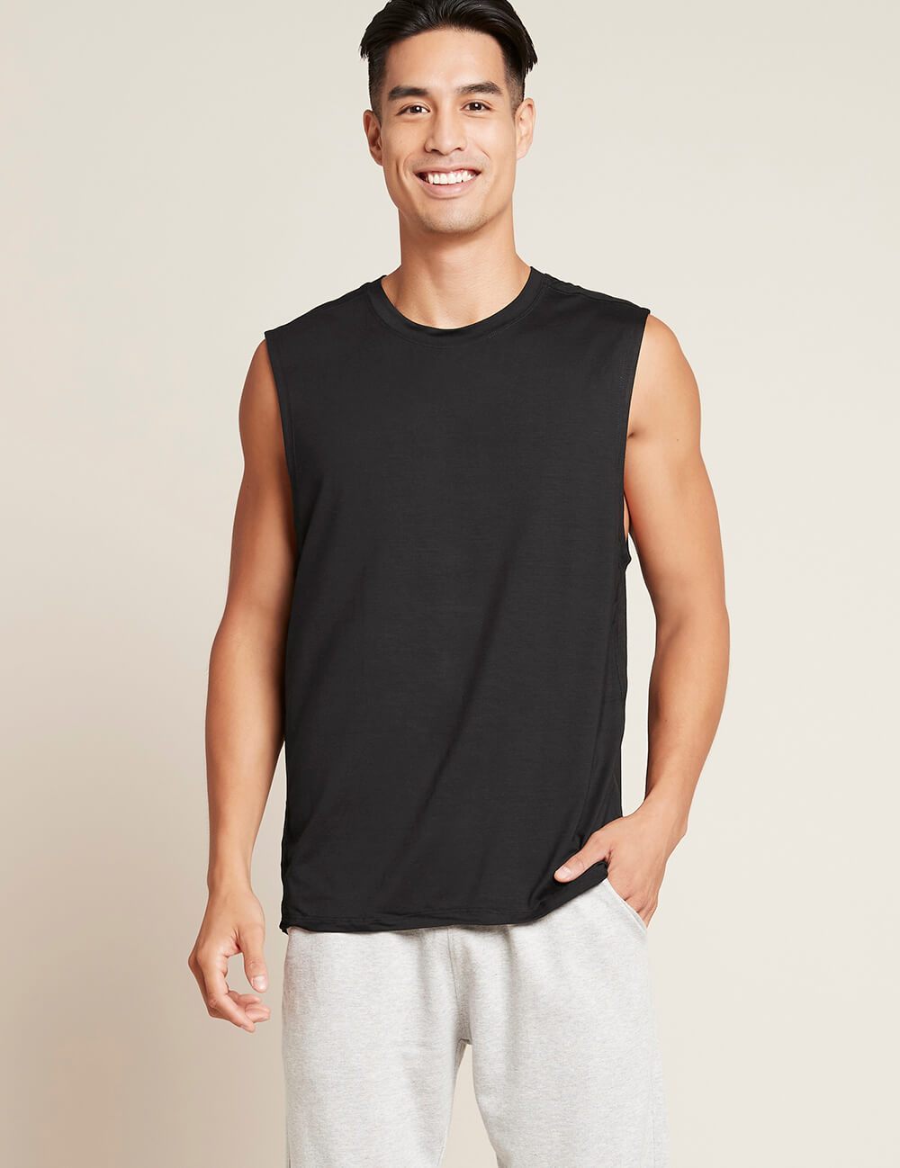 Boody Men's Active Muscle Tee, black