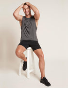 Boody Men's Active Muscle Tee, dark marl