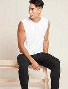 Boody Men's Active Muscle Tee, white