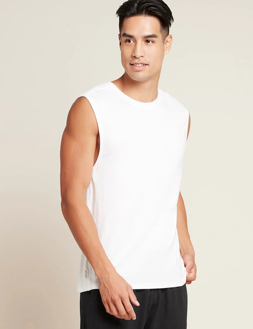 Boody Men's Active Muscle Tee, white