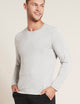 Boody Long Sleeve Crew Neck T-Shirt, lt grey marl