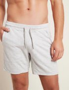 Boody Men's Weekend Sweat Short, grey marl