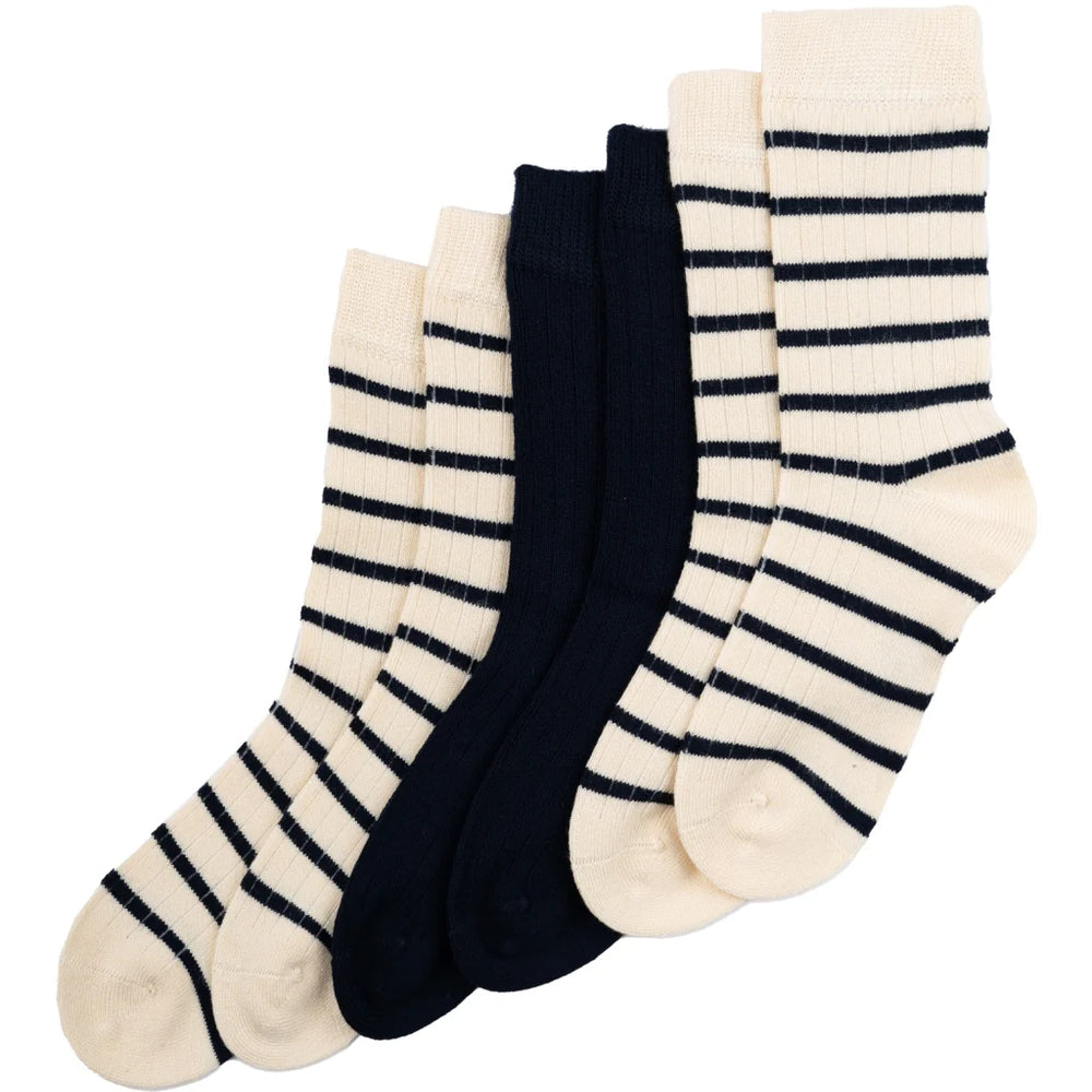 MiniPop® mustriga bambussokkide 3 pakk, Navy