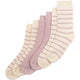 MiniPop® mustriga bambussokkide 3 pakk, Rose