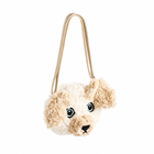 Molo pehme koerakujuline õlakott Poodle – Pearled Ivory