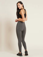 Boody Motivate Full-Length High-Waist Tights, dark marl