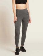 Boody Motivate Full-Length High-Waist Tights, dark marl