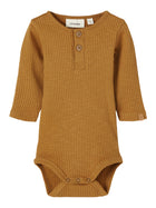 Lil Atelier Rajo body, orgaanilisest puuvillast, golden brown