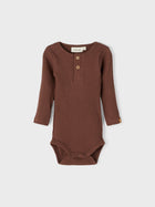 Lil Atelier Rajo body, orgaanilisest puuvillast, chestnut