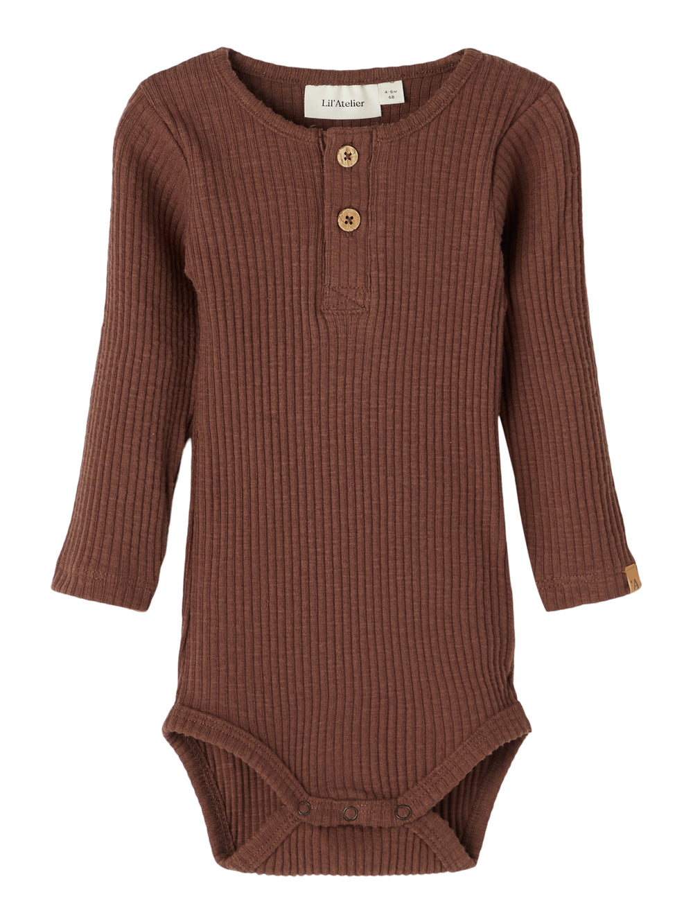 Lil Atelier Rajo body, orgaanilisest puuvillast, chestnut