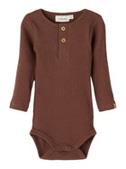 Lil Atelier Rajo body, orgaanilisest puuvillast, chestnut