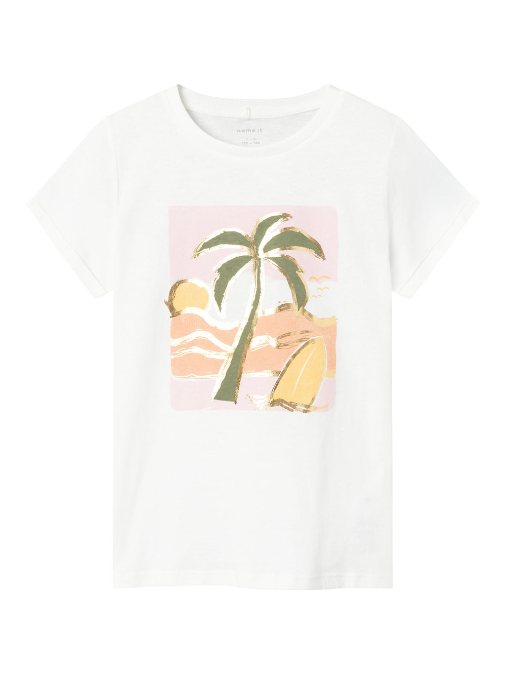 Name It HYNKA orgaanilisest puuvillast T-särk, bright white