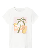 Name It HYNKA orgaanilisest puuvillast T-särk, bright white