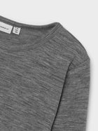 Name It WANG meriinovillane pluus, Dark grey melange