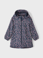 Name It Alfa Small Flower softshell pikem jope tüdrukutele, dark sapphire