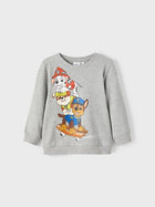 Name It JOSHU Käpapatrulli orgaanilisest puuvillast dressipluus, grey melange
