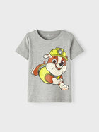 Name It JASSO Käpapatrulli orgaanilisest puuvillast T-särk, grey melange