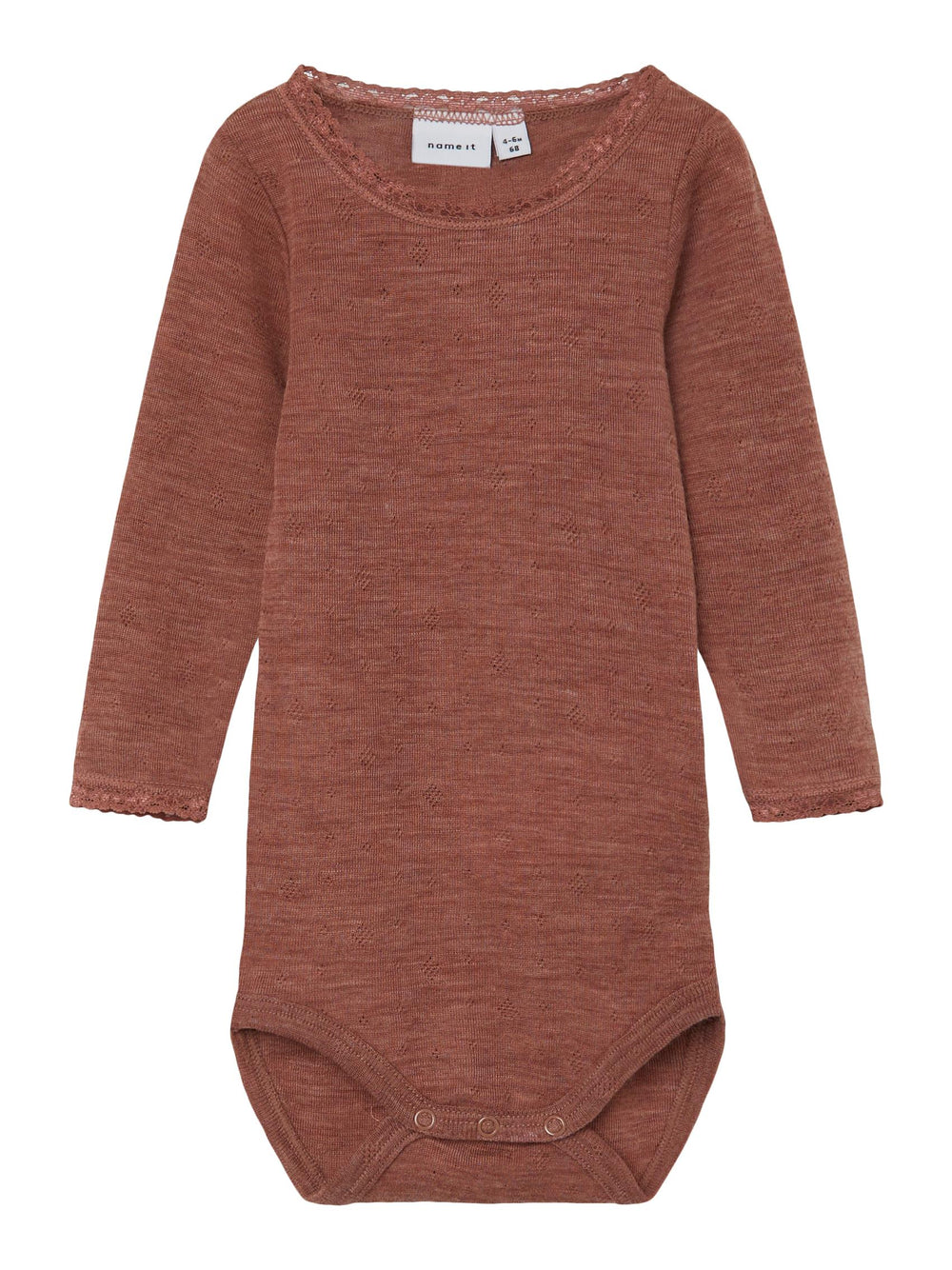 Name It WANG meriinovillane body, Cognac