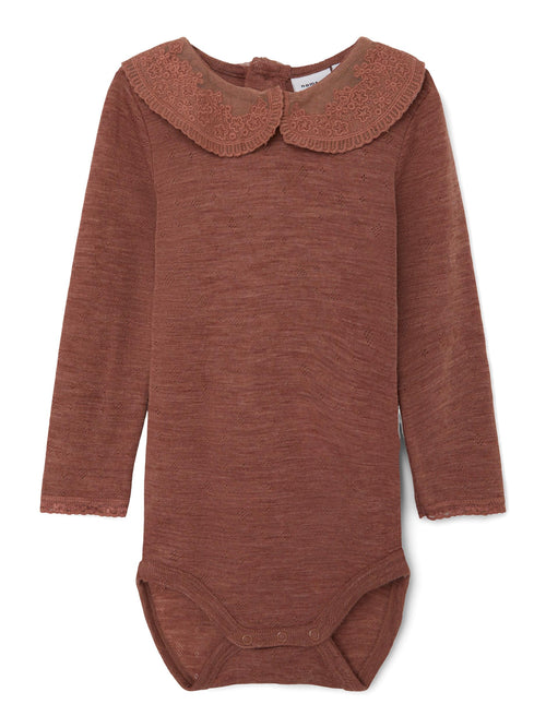 Name It WANG meriinovillane body, Cognac