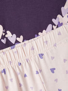 Name It PURPLE HEART orgaanilisest puuvillast pidžaama, purple plumeria