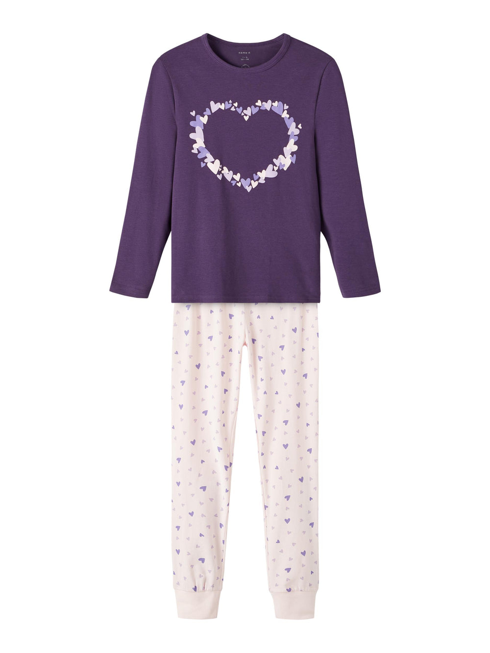 Name It PURPLE HEART orgaanilisest puuvillast pidžaama, purple plumeria
