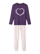 Name It PURPLE HEART orgaanilisest puuvillast pidžaama, purple plumeria