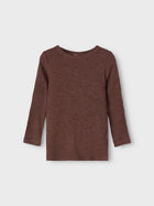 Lil Atelier meriinovillane pluus, Chestnut