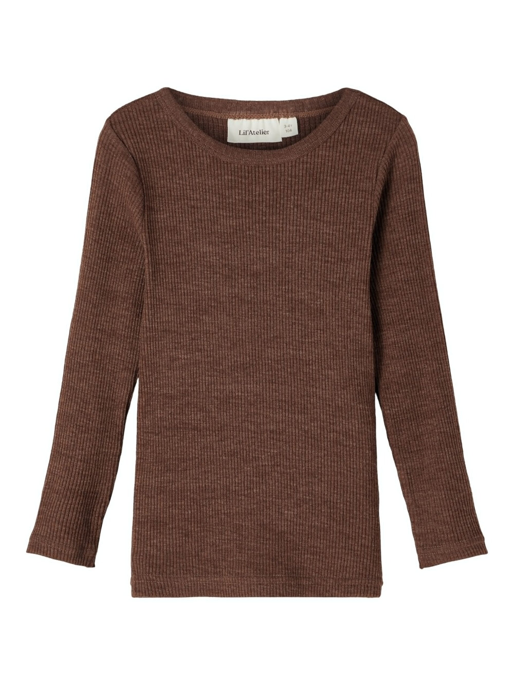 Lil Atelier meriinovillane pluus, Chestnut