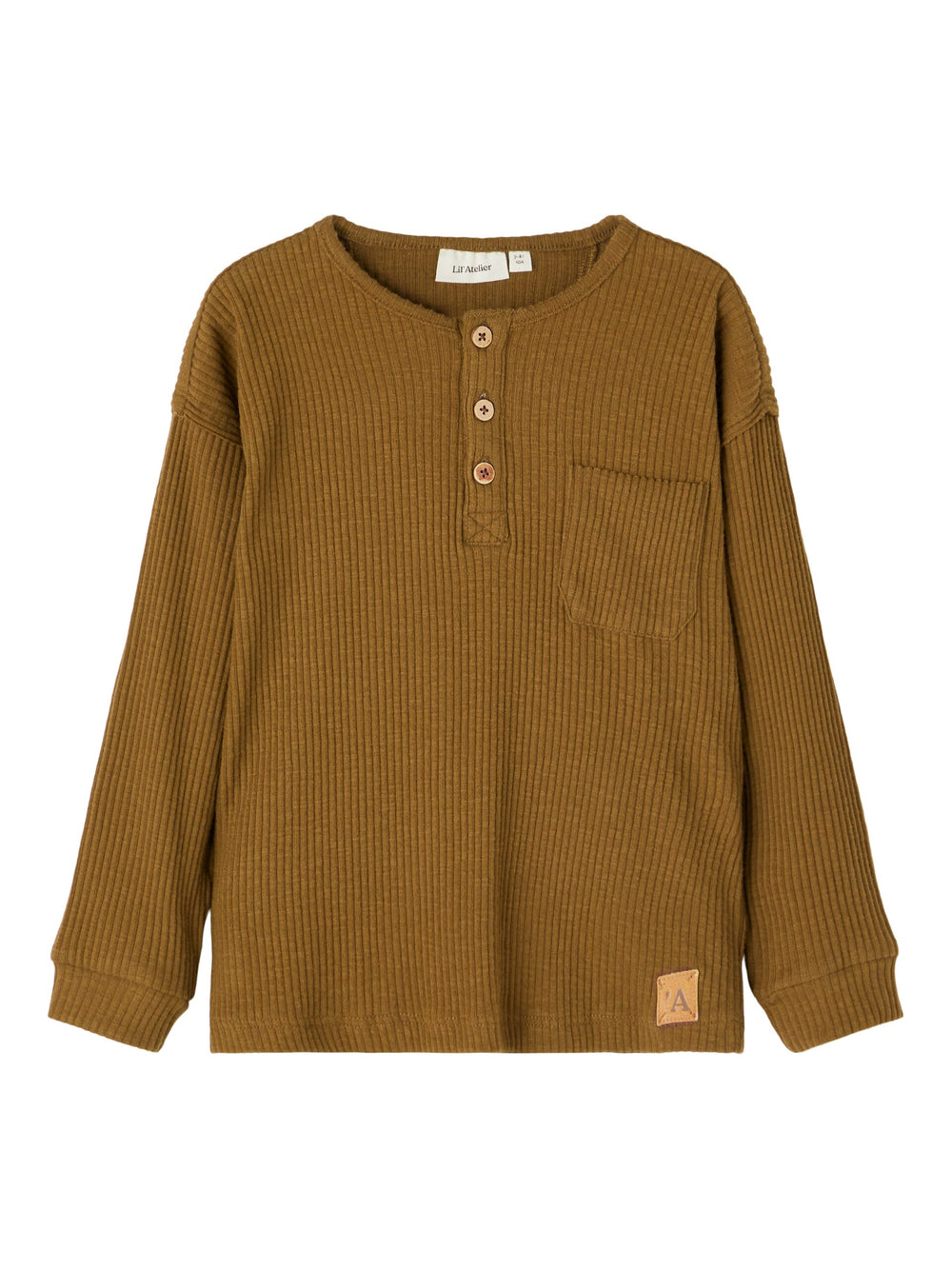Lil Atelier orgaanilisest puuvillast pluus, Golden Brown