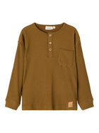 Lil Atelier orgaanilisest puuvillast pluus, Golden Brown