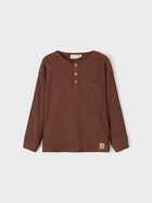 Lil Atelier orgaanilisest puuvillast pluus, chestnut