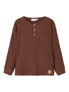 Lil Atelier orgaanilisest puuvillast pluus, chestnut