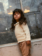 Lil Atelier LAGUNA LS kootud kampsun, turtledove