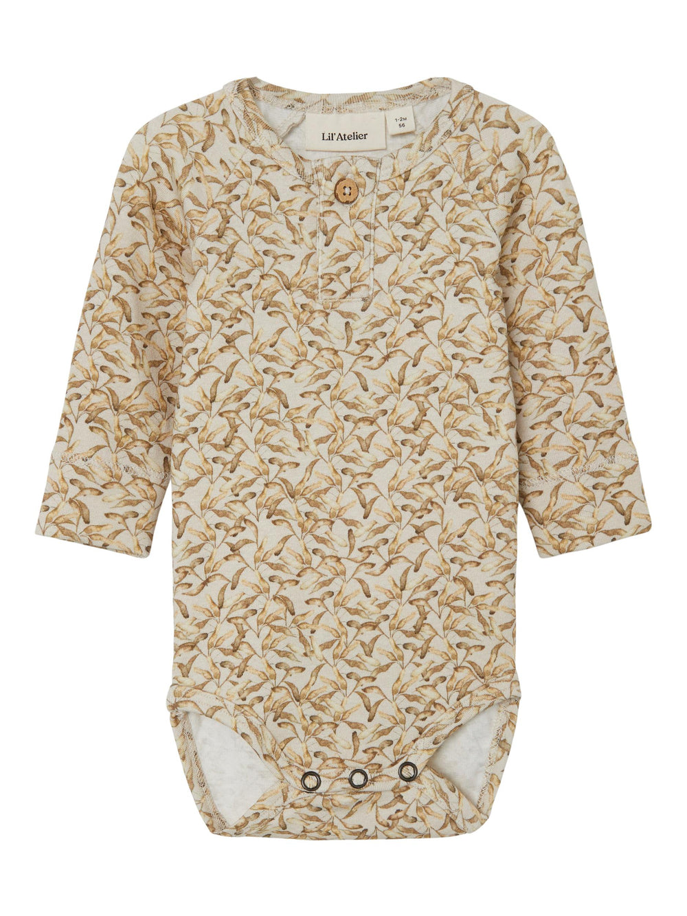 Lil Atelier GEO Slim body, orgaanilisest puuvillast, turtledove