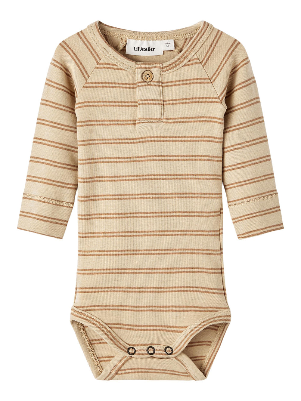 Lil Atelier GEO Slim body, orgaanilisest puuvillast, warm sand