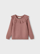 Lil' Atelier ROSANNA LS Orgaanilisest puuvillast kootud kampsun, burlwood