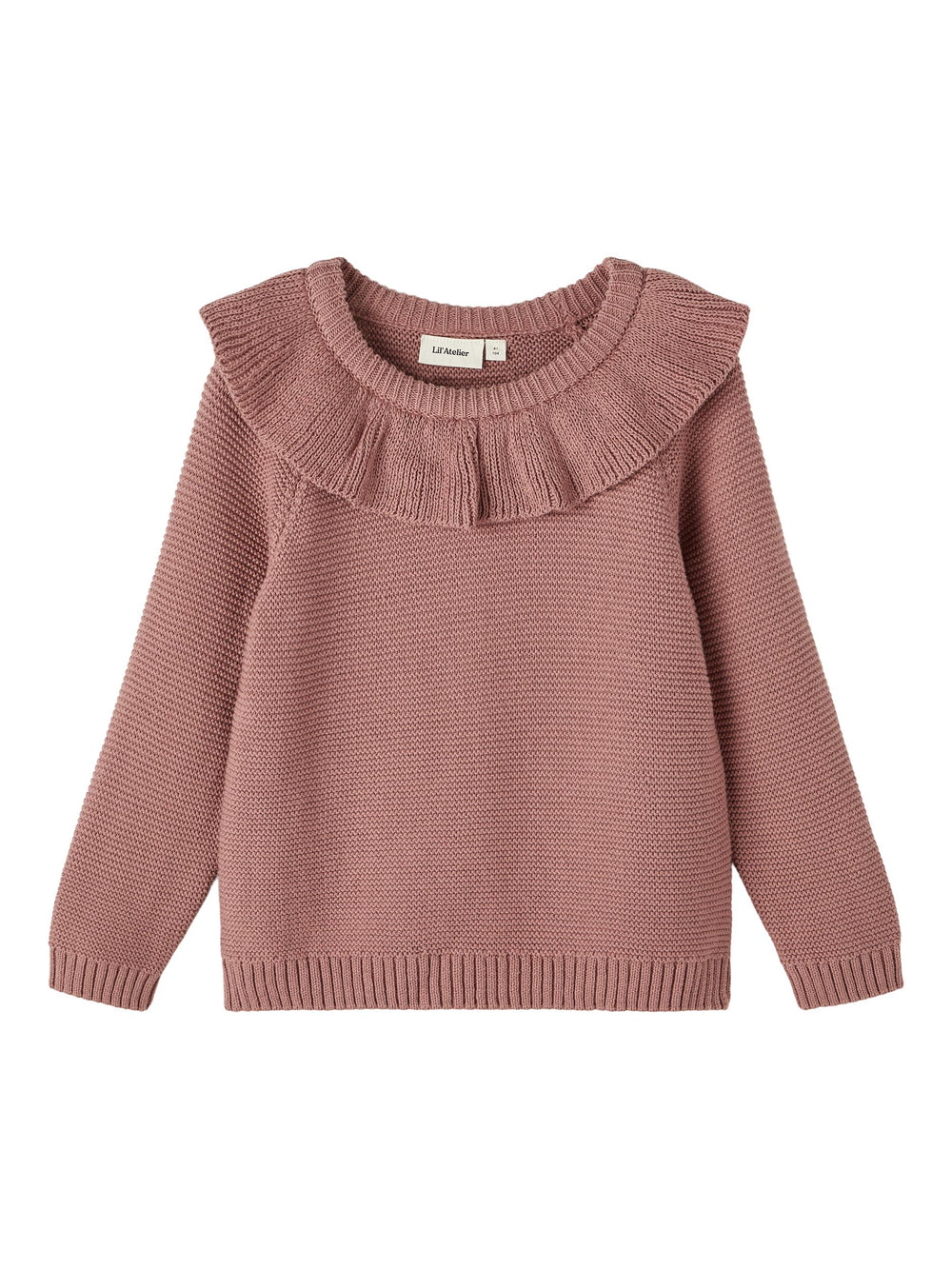 Lil' Atelier ROSANNA LS Orgaanilisest puuvillast kootud kampsun, burlwood