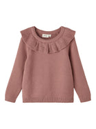 Lil' Atelier ROSANNA LS Orgaanilisest puuvillast kootud kampsun, burlwood