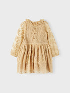 Lil' Atelier ROA pitsiline tüllkleit, Warm sand