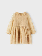 Lil' Atelier ROA pitsiline tüllkleit, Warm sand