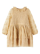 Lil' Atelier ROA pitsiline tüllkleit, Warm sand
