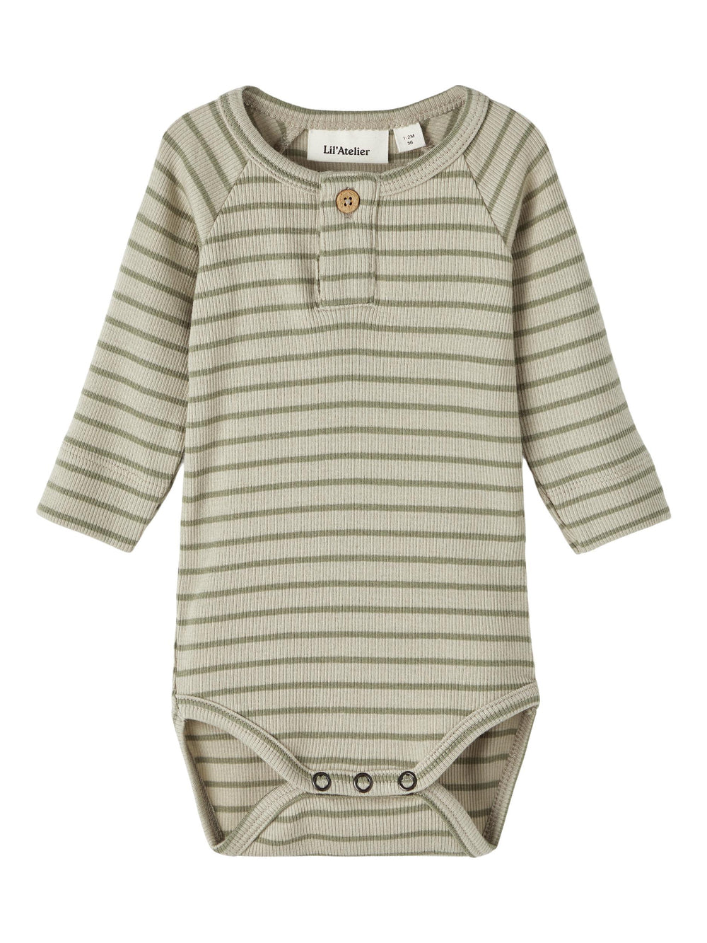 Lil Atelier GAGO orgaanilisest puuvillast body, moss gray