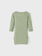 Lil Atelier FABLE meriinovillane body, Oil Green Melange